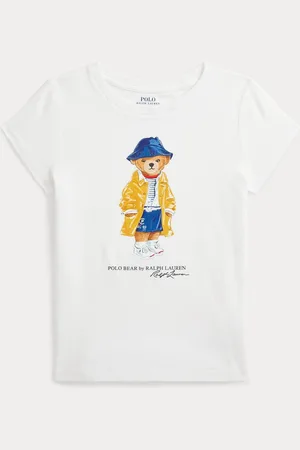 Ralph Lauren Girls Polo Bear Jersey 100% Cotton T-Shirt4 lat (104 cm)