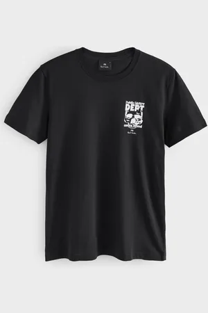 Paul Smith Regular-Fit Logo 100% Organic Cotton Black T-ShirtM