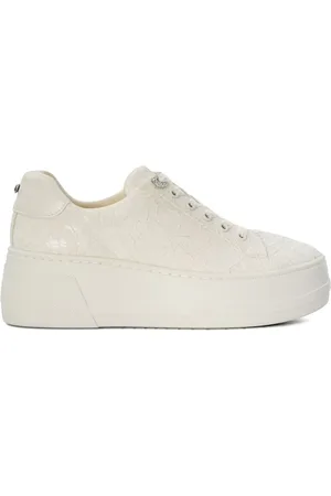Dune Embraced Bridal Lace Platform TrainersEU 36 (UK 3)