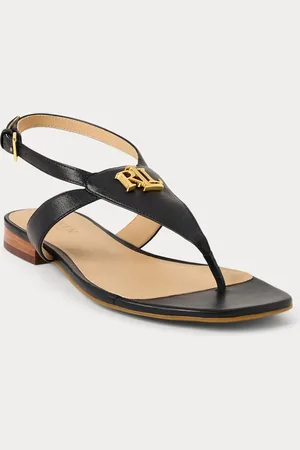 Ralph Lauren Smooth Calf-Everley Black SandalsEU 42.5 (UK 8)