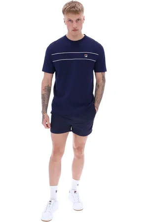 Fila Koszulka Williams z kontrastową lamówką, 100% bawełnaXS