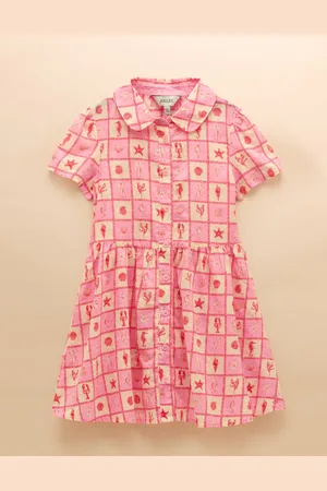 Joules Isabella Printed Short Sleeve Shirt Dress134140 cm