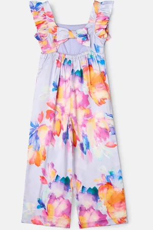 Angel & Rocket Tia Wide Leg Print Jumpsuit7 lat (122 cm)