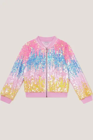 Monsoon Sequin Ombre Bomber Jacket152158 cm