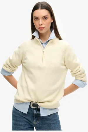 Superdry Classic Knit Half Zip 100% Organic Cotton Jumper42