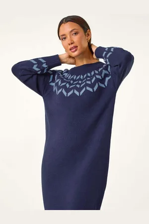Roman Chevron Print Jumper Dress48