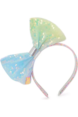 Billieblush Multicolour Sequin Bow Logo 100% Cotton HeadbandJeden