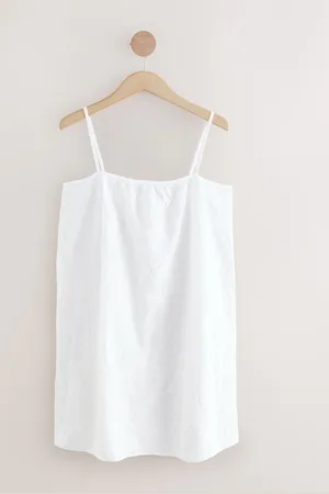 Next Summer Sparkle Cornelli 100% Cotton Mini Dress48tall