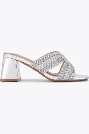 Kurt Geiger Silver Pose Mules Sandalseu41