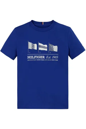 Tommy Hilfiger Regular Fit 100% Cotton T-Shirt With Waving Flag10 lat (140 cm)