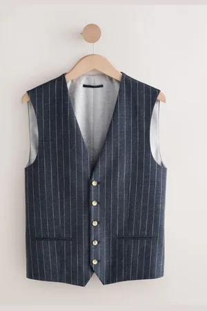 Next Regualr Fit Striped Suit Waistcoat52 Regular (UK 42 R)