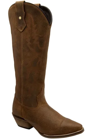 Ravel Leather Mid Calf Cowboy Western BootsEU 37 (UK 4)