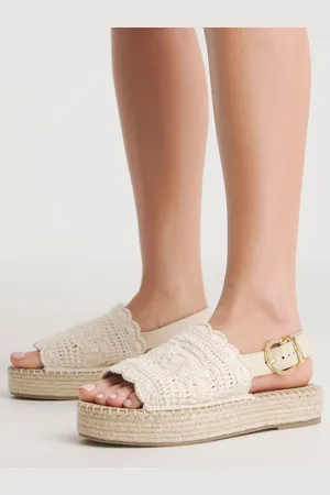 Simply Be Slingback Flatform Open Toe Espadrilles in Wide FitEU 42 (UK 8)