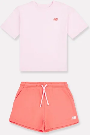 New Balance Kids Small Logo 100% Cotton T-Shirt and Short Set122128 cm