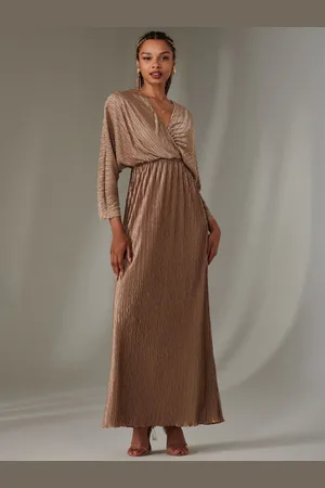Jolie Moi Ruffle Hem Chiffon Midi Dress36
