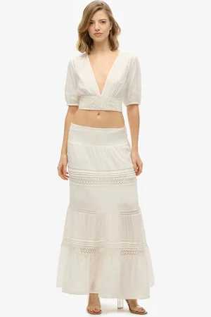 Superdry Ibiza Lace Mix Maxi Skirt36