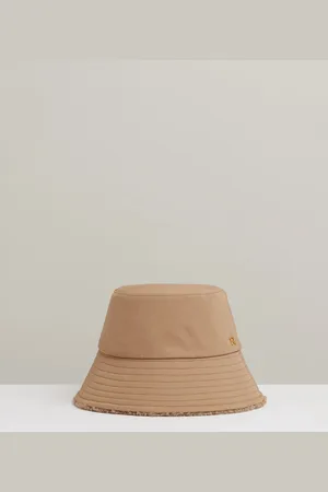Reiss Bella Reversible Fleece and Twill Bucket HatM-L