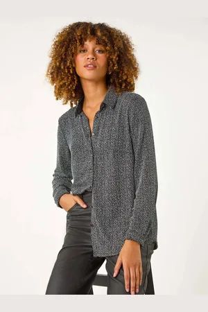Roman Dotted Glitter Buttoned Shirt42