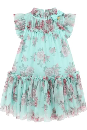 Angels Face Green Marigold Roses Dress98104 cm