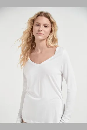 Next Print Slouch V-Neck Long Sleeve T-Shirt38