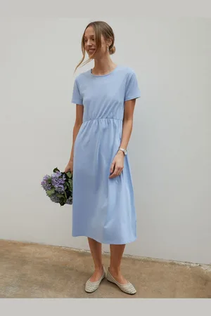 Threadbare 100% Cotton Smock Style Midi DressEU 44 (UK 16)