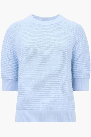 French Connection Lily High Neck 100% Cotton TopM