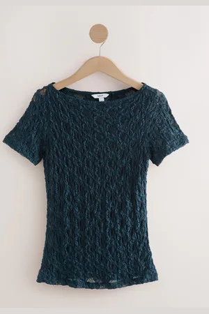 Next Floral Lace Short Sleeve T-ShirtEU 36 (UK 8)