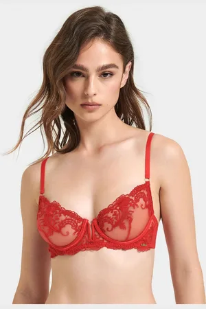 BlueBella Marseille Plunge Underwired Embroidered Mesh Bra80DD