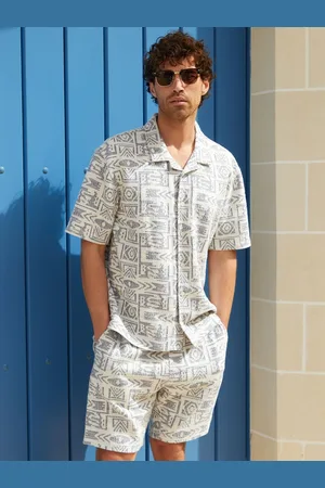 Threadbare Patterned Textured Pull On ShortsS