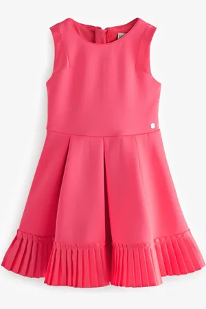 Ted Baker Coral Pink Frill Peplum Hem Dress5 lat (110 cm)