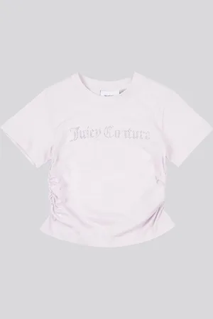 Juicy Couture Girls Diamante Ringer 100% Cotton T-Shirt10