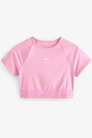 Nike Pro Dri-FIT Cropped Graphic Short Sleeve TopS