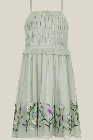 Monsoon Sloan Tulle Embroidered Party Dress122128 cm