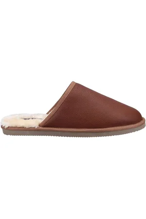 Hush Puppies Coady Black Leather Slippersuk12eu47