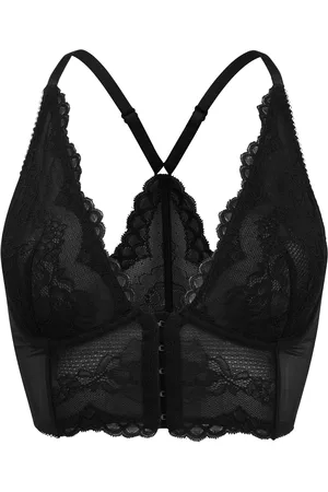 Gossard Black Superboost Lace Deep V Bralet