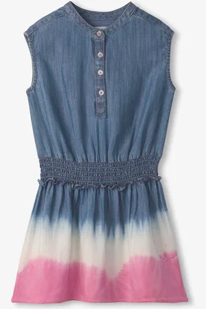 Hatley Blue Sunset Dip Dye Smocked Waist Dress104110 cm