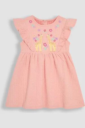 JoJo Maman Bébé 100% Cotton Appliqué Summer Dress9298 cm