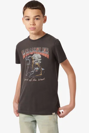 Wrangler Boys Jaguar 100% Cotton T-Shirt166168 cm