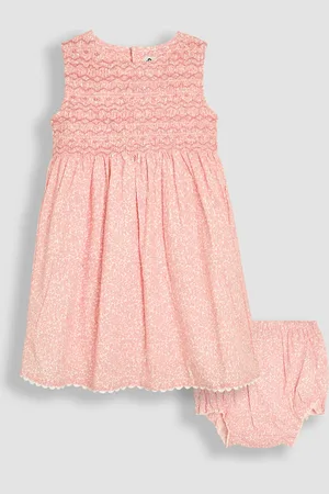 JoJo Maman Bébé Floral Smocked Summer Dress8086 cm