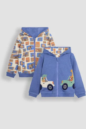 JoJo Maman Bébé Print Appliqué Reversible Hoodie110116 cm
