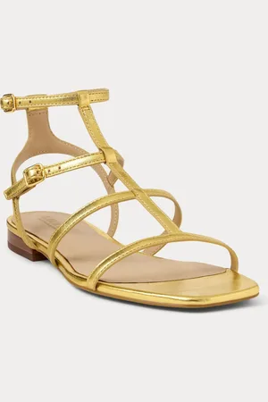 Ralph Lauren Everley Gladiator Style Leather Sandalseu355