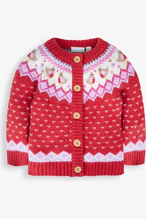 JoJo Maman Bébé Robin Fairisle Pattern Cardigan1.5