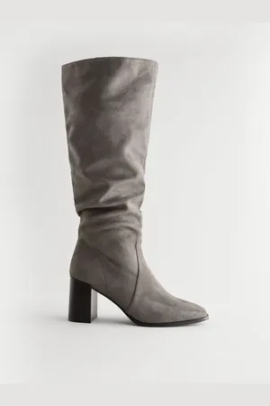 Next Forever Comfort Knee High Slouch Block Heeled BootsEU 43 (UK 9)