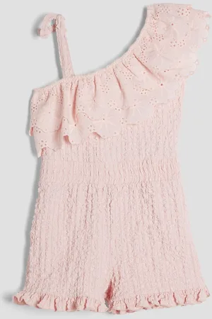 River Island Girls Broderie Textured Playsuit158164 cm