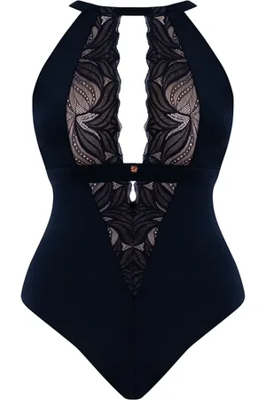 Curvy Kate Czarne ekstrawaganckie body S