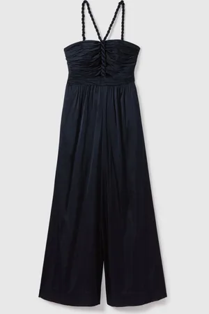 AMUR Ruche Detail Wide Leg Jumpsuit38