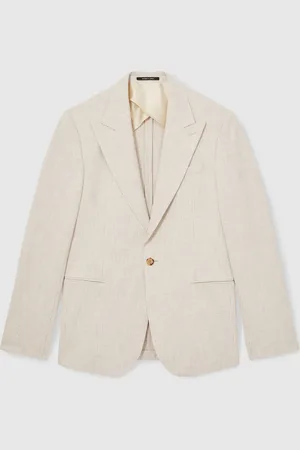 Reiss Kai Slim Fit Single Breasted Pinstripe Suit Blazer44 R