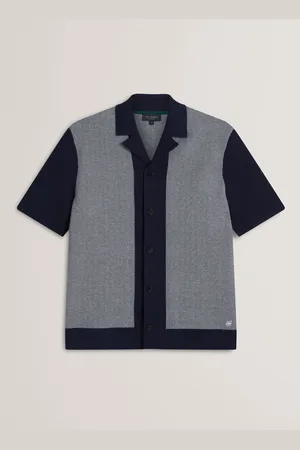 Ted Baker Padrig Knitted Herringbone Shirt2X-L