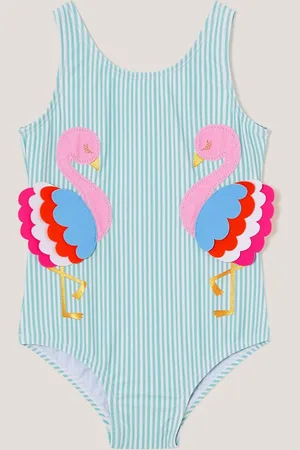 Monsoon Baby Flamingo Stripe Swimsuit8086 cm