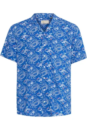 Blend Crab Print Resort Short Sleeve ShirtM